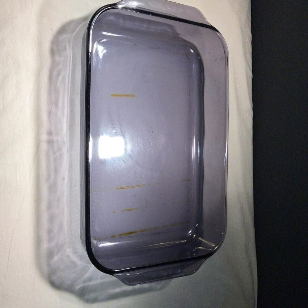 Pyrex Purple Glass Casserole Dish Vintage Rectangular Cooking Baking Oven Meals